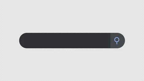 Search Bar Animation. Search Engine Bar Transparent 4K Stock Footage 297140868