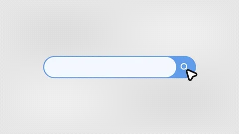 Search Bar Animation. Search Engine Bar Transparent 4K Stock Footage 297140881