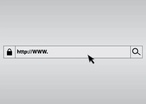 Search bar in the browser Stock Illustration