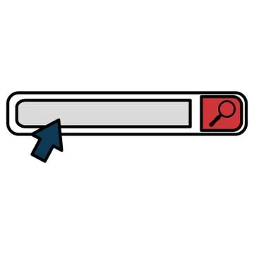 Search bar browser interface 스톡 일러스트