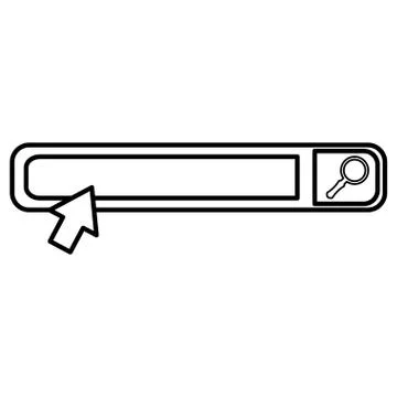 Search bar browser interface 스톡 일러스트