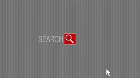 Search bar - Computer Generated Animated Browser Search Button Stock Footage 74628356