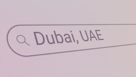 Search Bar Dubai UAE Stock Footage 202250205