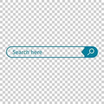 Search bar field. Vector interface element with search button. Flat vector il Illustration