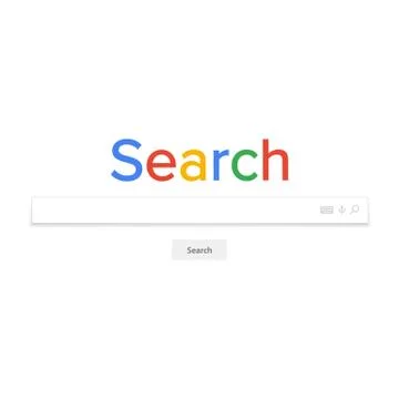 Search Bar Field Vector. Search Engine Browser Window Template. イラスト素材