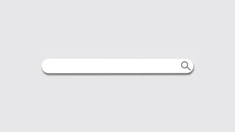 Search bar flat animation with morphing dynamic motion and magnifying glass. Stock Footage 317267614