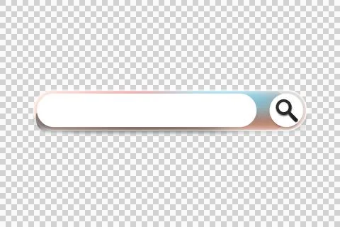 Search bar with glossy box element interface graphic Stock Illustration