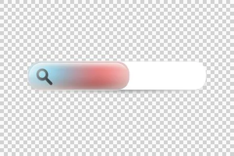Search bar with glossy box element interface design Stock Illustration