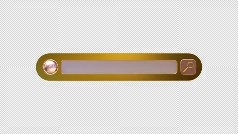 Search bar in gold 库存影片 295561426