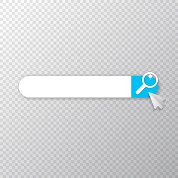 Search bar icon design template. Search bar ui design element isolated on 库存插图