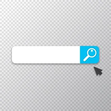 Search bar icon design template. Search bar ui design element isolated on Stock Illustration