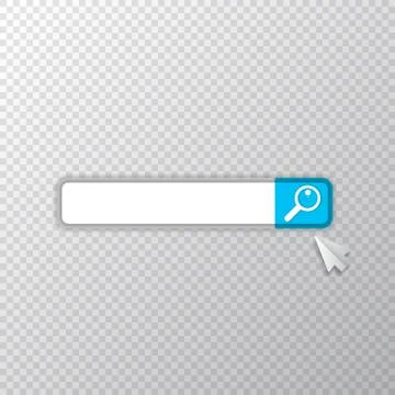 Search bar icon design template. Search bar ui design element isolated on 库存插图