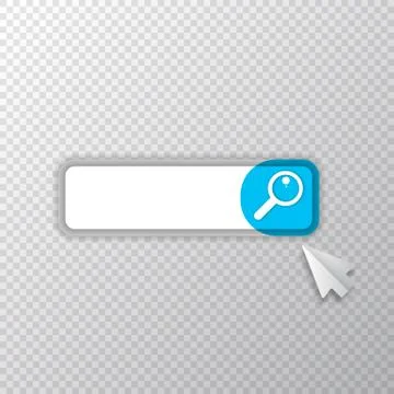 Search bar icon design template. Search bar ui design element isolated on イラスト素材