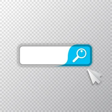 Search bar icon design template. Search bar ui design element isolated on 库存插图