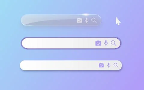 Search bar icon. Flat design style. Vector Stock Illustration