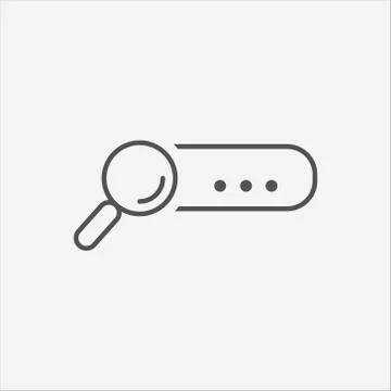 Search bar Icon Stock Illustration