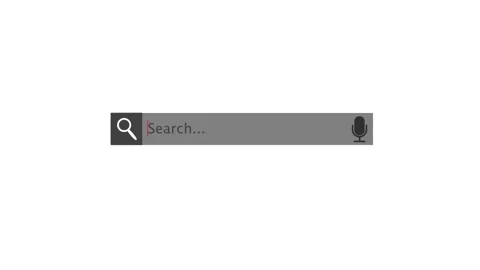 Search bar icon, Internet web page with search bar animation background. Stock Footage 321739223