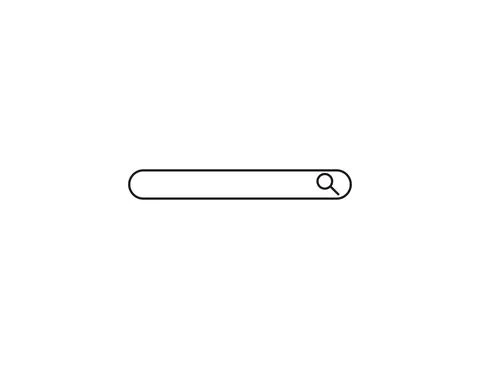 Search bar icon. Vector illustration. Flat design. Stock Illustration