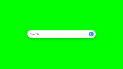 Search Bar Input Animation on Green Screen Stock Footage 347628844
