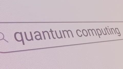 Search Bar Quantum Computing Stock Footage 221488868