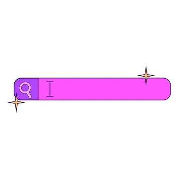 Search bar retro computer windowns elements. Stockillustratie