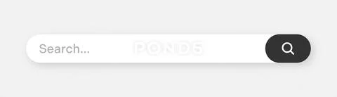Search bar with round corners. Internet browser engine with search box ...