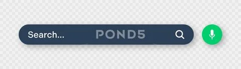 Search bar with round corners. Internet browser engine with search box ...