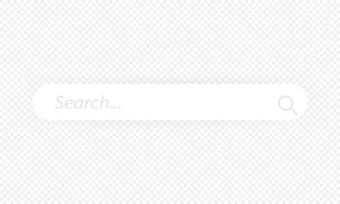 Search bar. Search window with shadow. Search boxes with shadow on transparent Stock Illustration