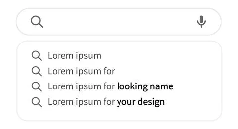 Search bar template Stock Illustration