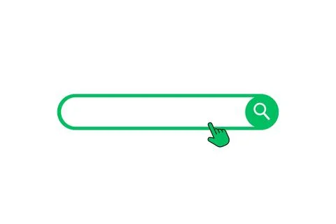 Search bar template for website. Navigation search for web browser Stock Illustration