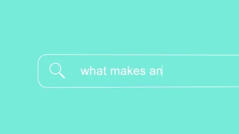 Search bar typing question animation - What makes an NFT valuable? 4K Stock Footage 195219371