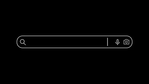 Search bar UI animation Stock Footage 343328757