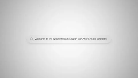 Search Bar UI Typing Animation – Light &amp; Dark Neumorphism Stock After Effects