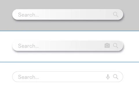 Search bar for user interface, design and website. Search address and navigation Stock Illustration