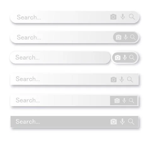 Search bar for user interface, design and website. Search address and navigation Stock Illustration