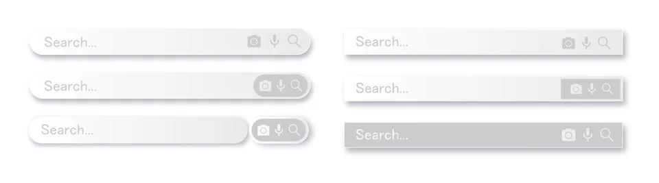 Search bar for user interface, design and website. Search address and navigation Stock Illustration