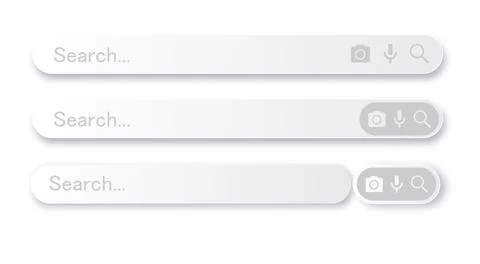 Search bar for user interface, design and website. Search address and navigation 스톡 일러스트