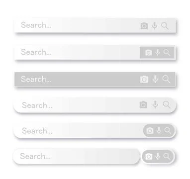 Search bar for user interface, design and website. Search address and navigation Stock Illustration