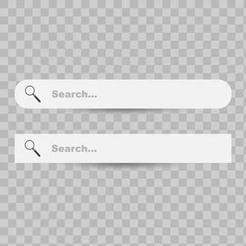 Search bar vector design element. Set of templates. Vector illustration Stock Illustration