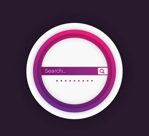 Search bar vector design elements for ui, web and apps Stock Illustration