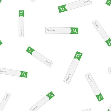 Search bar vector ui icon seamless pattern background. Business concept vecto Illustrazione stock