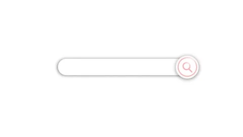 Search bar web button animation. Red white modern internet search line clip Stock Footage 140548008