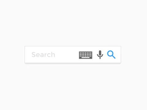 Search bar web page internet browser element vector icons template Stock Illustration