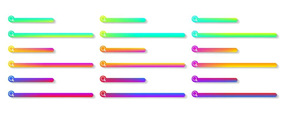 Search bars Illustrazione stock