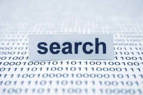 Search on binary data Foto stock