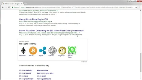 Search bitcoin prices via coindesk and google Stock Footage