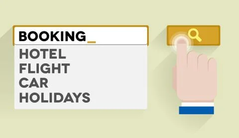 Search booking Stock Illustration