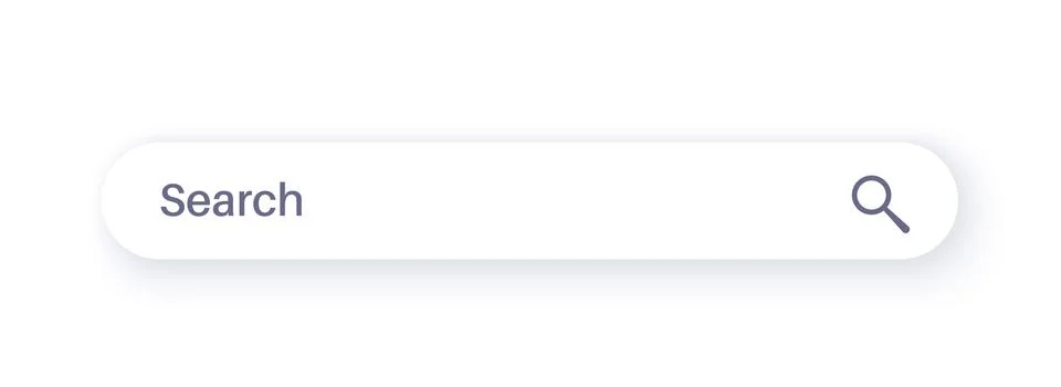 Search box control Stock Illustration