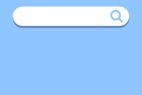 Search box icon isolated on blue background. Vector. Stock Illustration