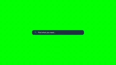 Search box input auto keyboard typing on green screen Vídeo Stock 344371496